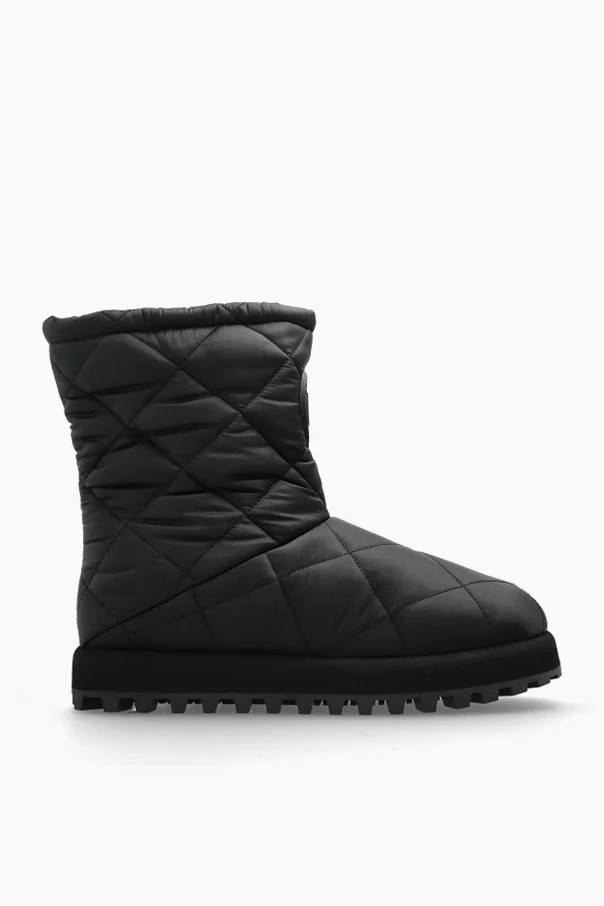 BLACK Snow boots with logo