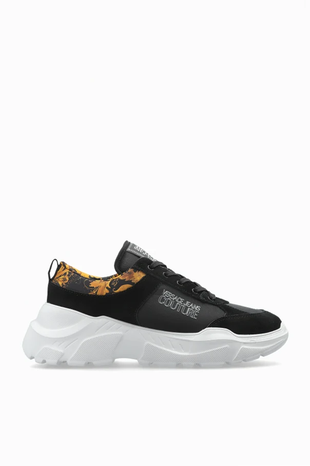 BLACK Sport shoes with "barocco" print