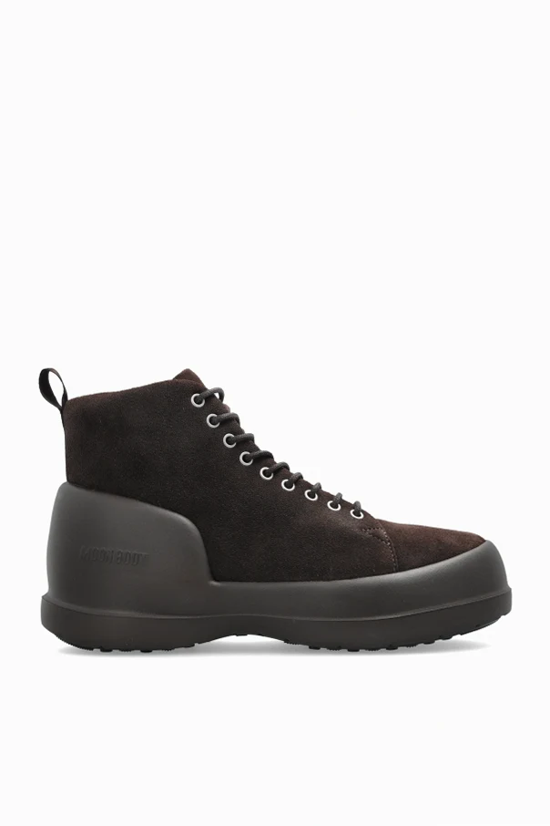 BRAUN Wildleder-Schuhe „MB MEZZALUNA LACE UP MID SUEDE“