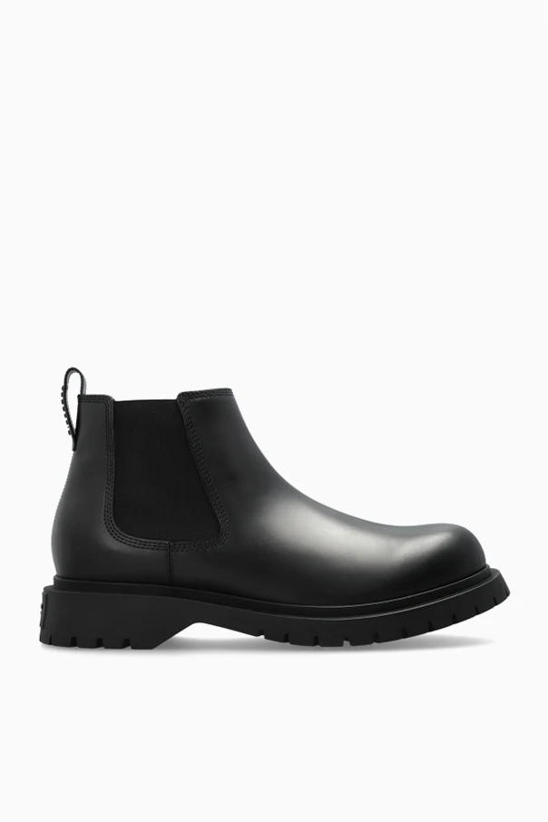 SCHWARZ Lederstiefeletten