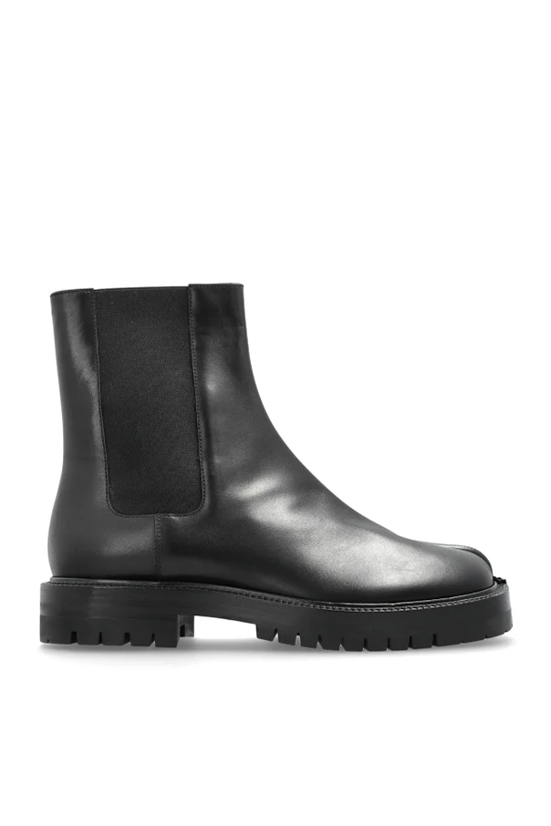 SCHWARZ Stiefeletten mit "tabi"-Ausschnitt
