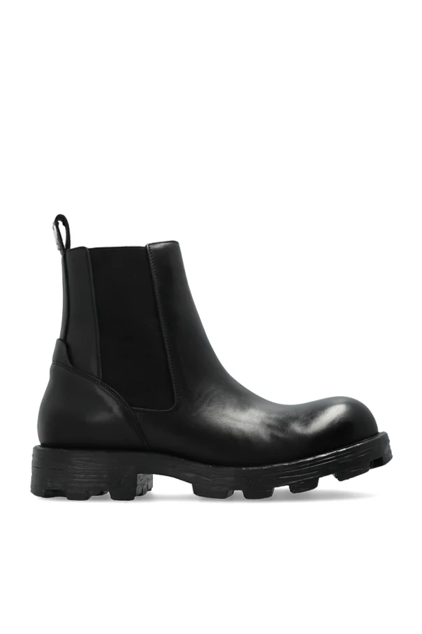 SCHWARZ Stiefeletten über dem Knöchel "D-HAMMER"