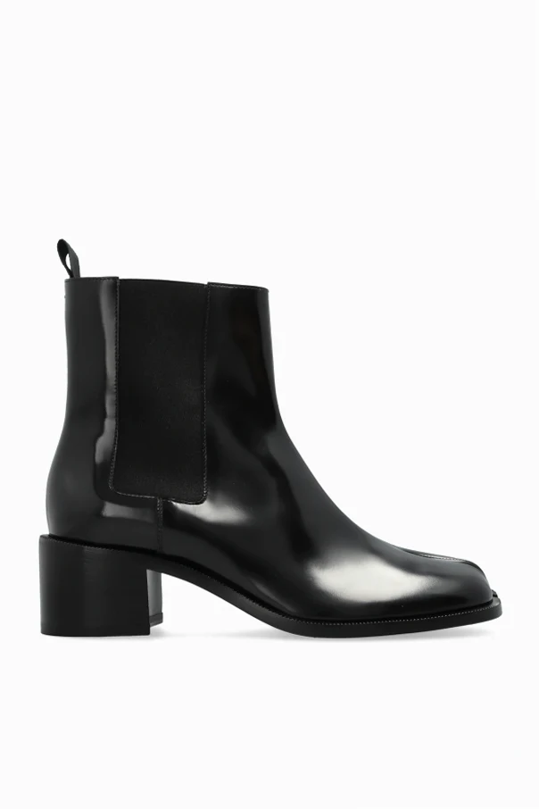 SCHWARZ Lederstiefeletten