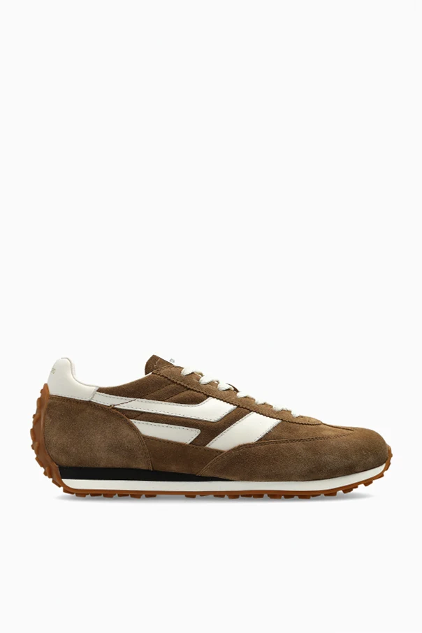BRĄZOWY Zamszowe buty sportowe
