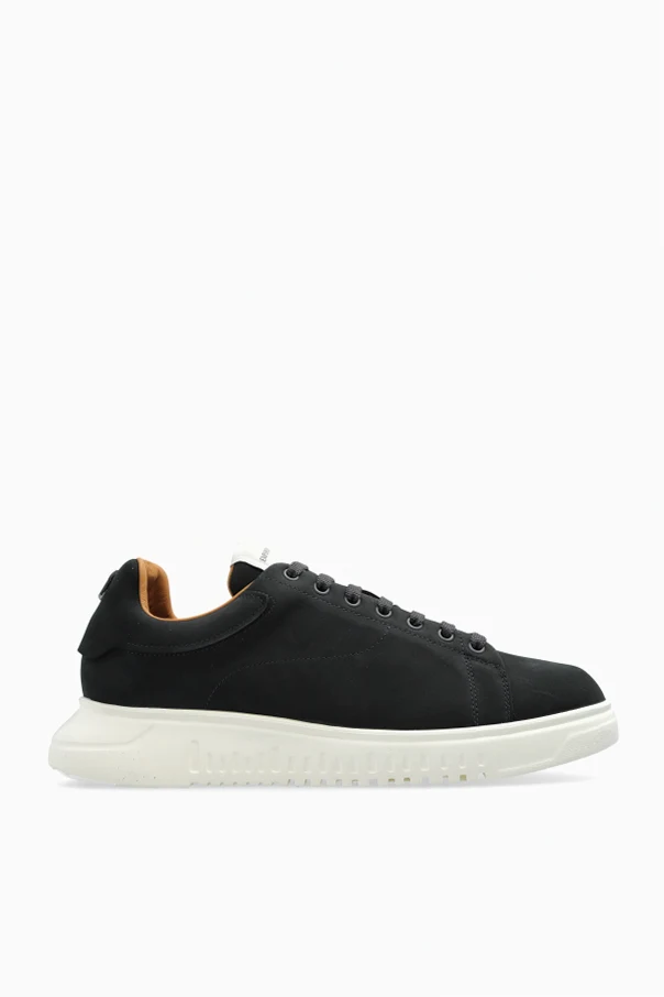 CZARNY Buty sportowe na platformie