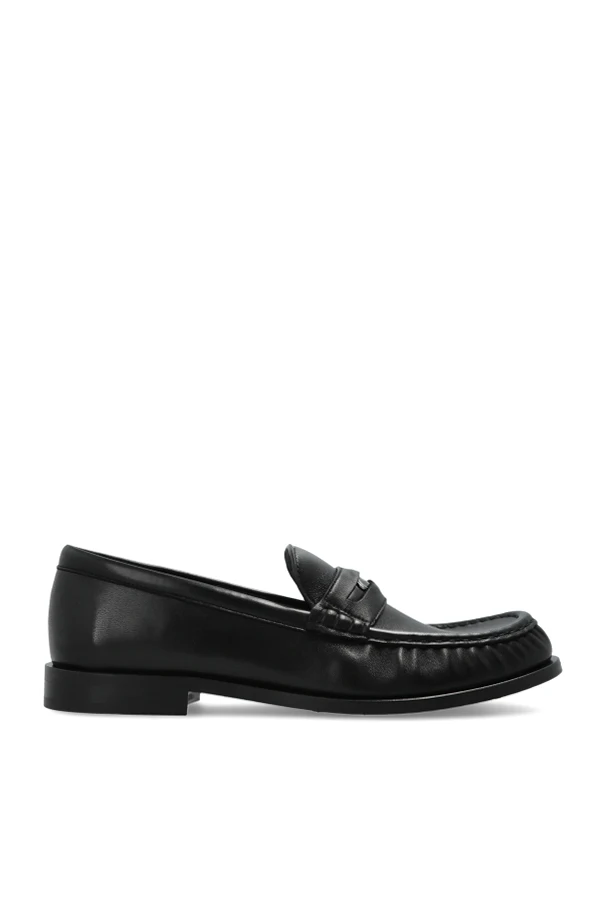 CZARNY Skórzane buty typu ‘Loafers’