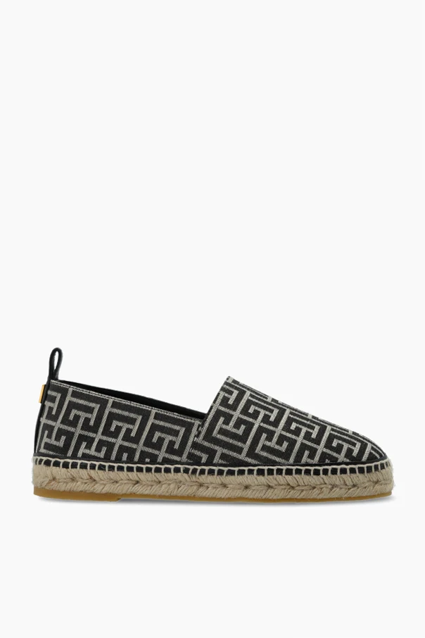 BLACK Espadrilles with monogram