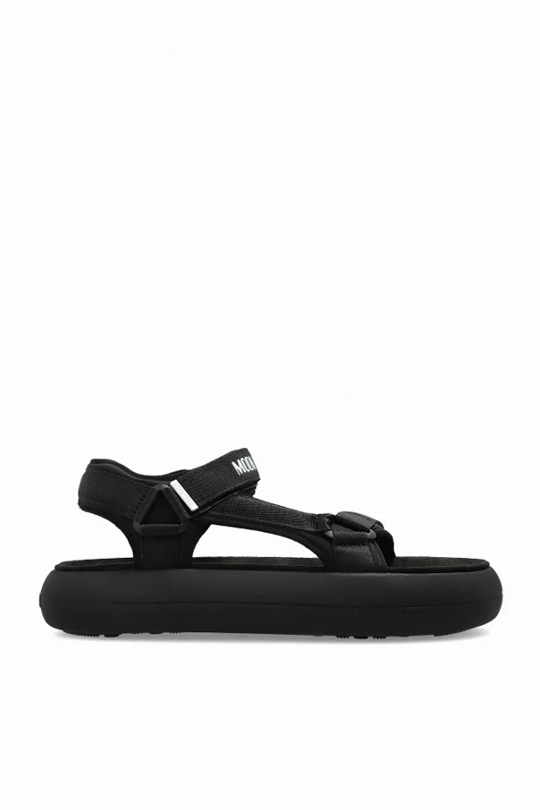 BLACK ‘MB SUPER SANDAL’ sandals