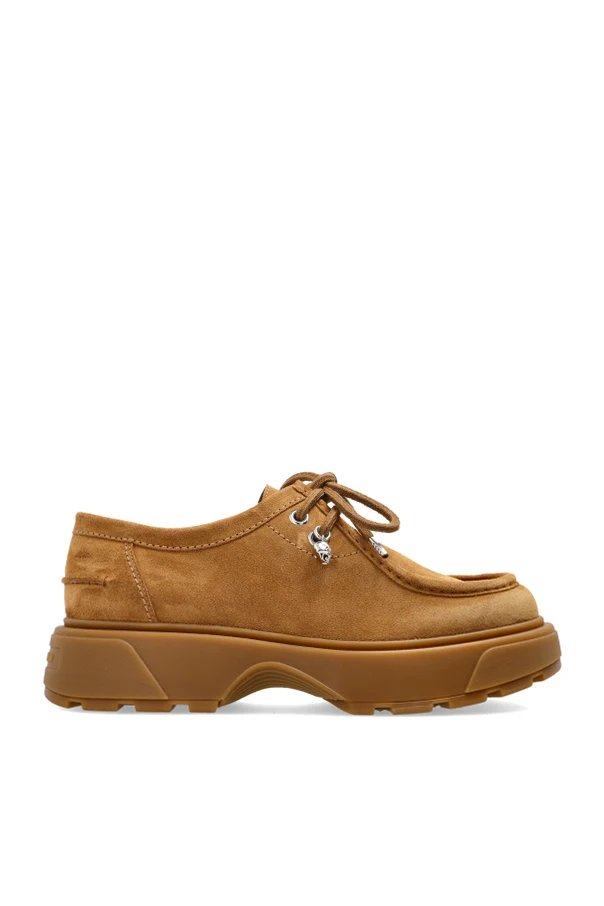 BRĄZOWY Zamszowe buty `Rover`