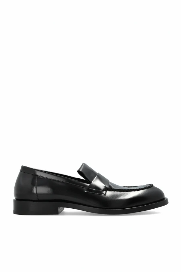 CZARNY Skórzane buty typu ‘Loafers’