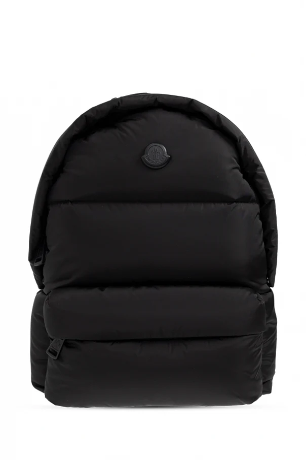 SCHWARZ Rucksack mit Logo-Patch