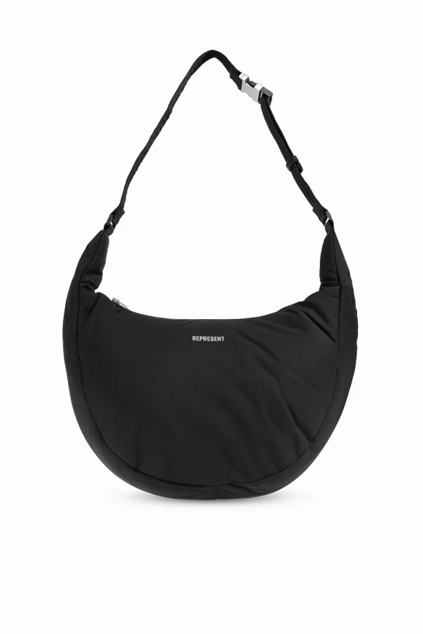 CZARNY Torba na ramię z logo