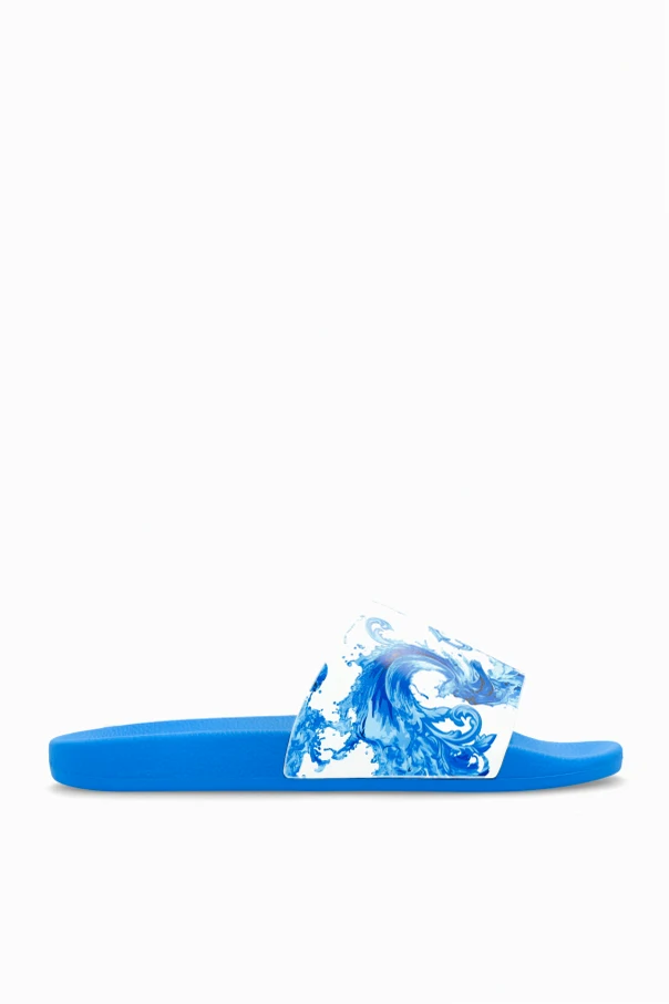 BLUE Rubber flip-flops