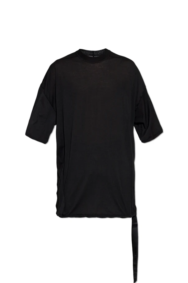 CZARNY T-shirt typu ‘Oversize’