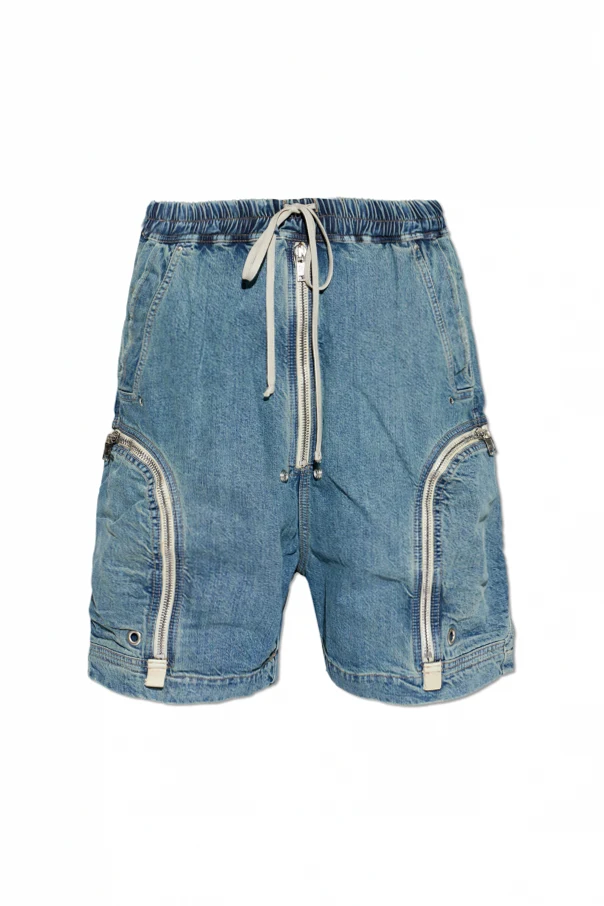 NIEBIESKI Jeansowe szorty typu ‘Cargo’