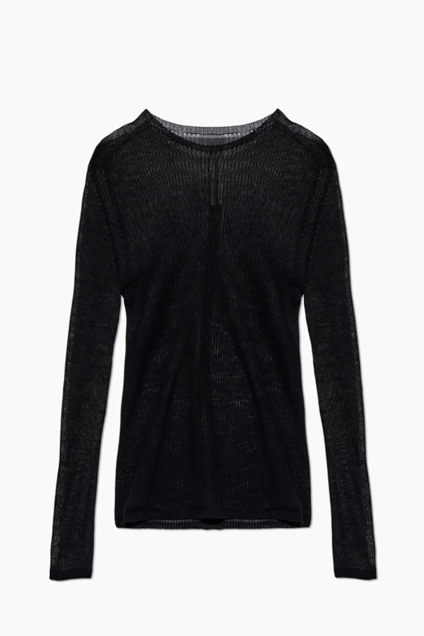 CZARNY Transparentny sweter