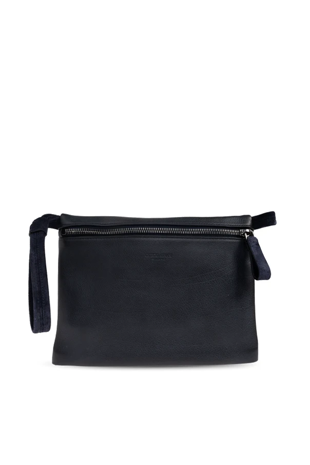 MARINEBLAU Lederhandtasche