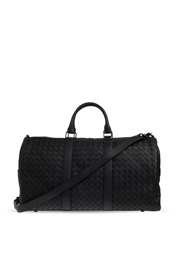 BLACK Leather carry-on bag