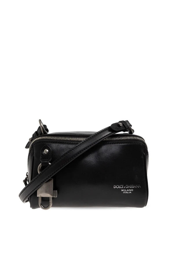 BLACK Shoulder bag `Lock`
