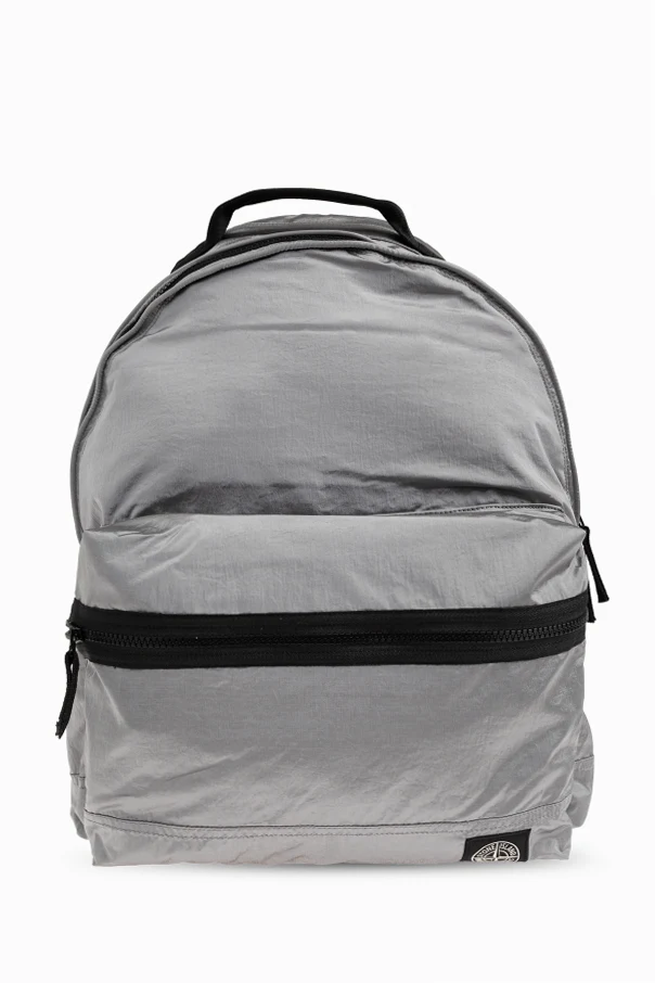 GRAU Rucksack mit Logo-Patch