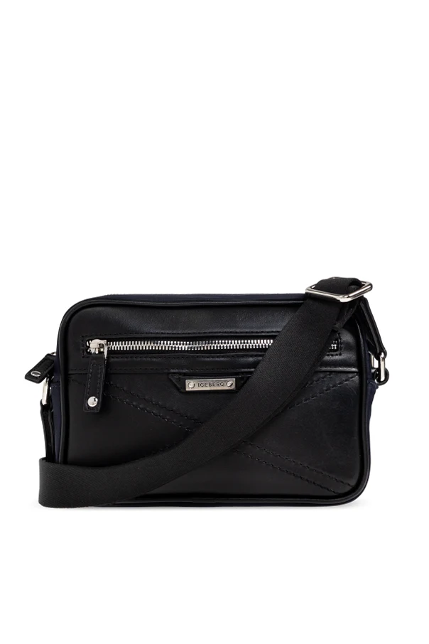 BLACK Shoulder bag with logo