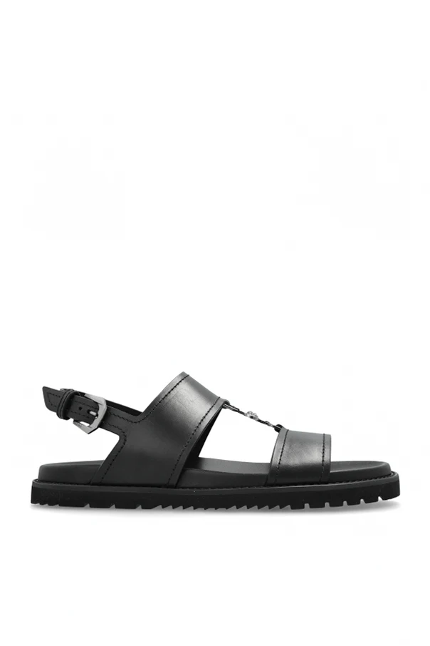 SCHWARZ Ledersandalen