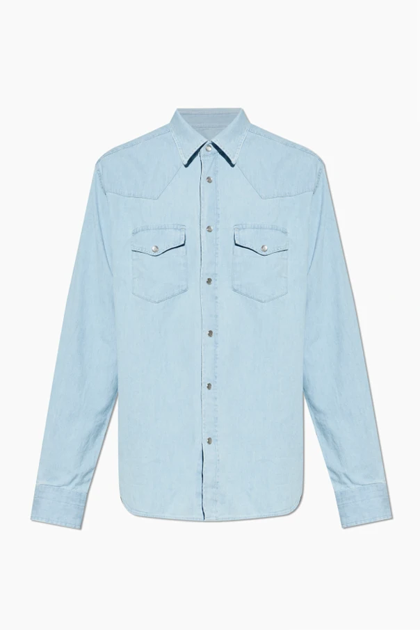 light blue Denim shirt with pockets