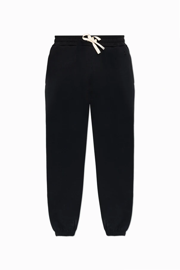 SCHWARZ Sweatpants mit Bündchen an den Beinabschlüssen