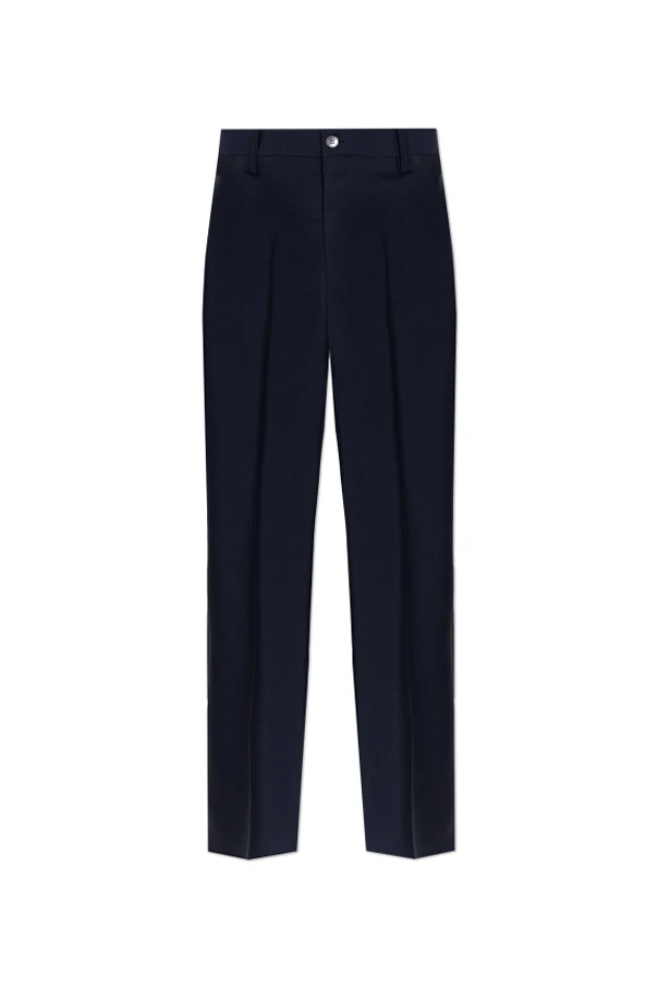 NAVY BLUE Creased pants