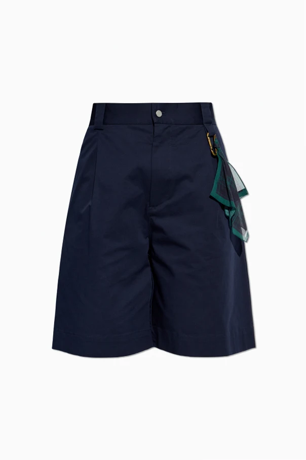 NAVY BLUE Cotton shorts