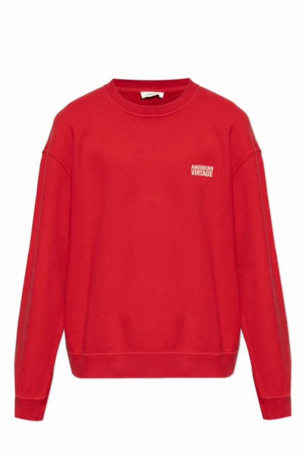 ROT Sweatshirt mit aufgedrucktem Logo