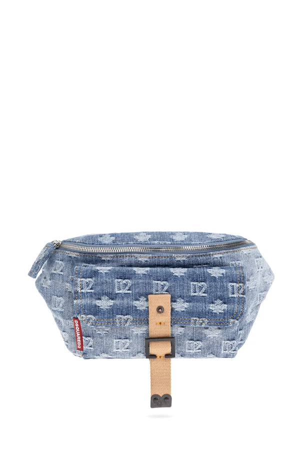 NIEBIESKI Torba na pas z monogramem