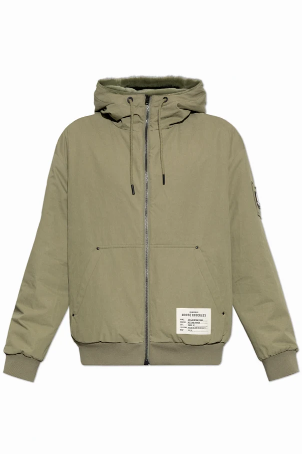 ZIELONY Dwustronna kurtka z kapturem