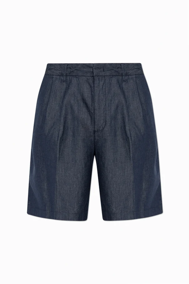 GRANATOWY Jeansowe szorty