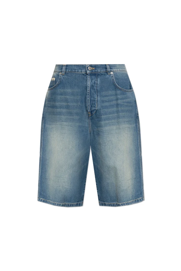 NIEBIESKI Jeansowe szorty