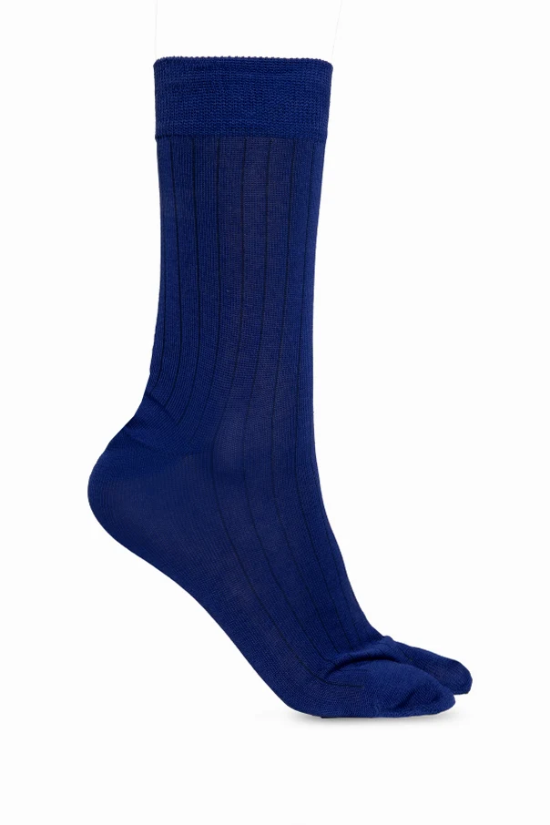 MARINEBLAU Socken mit 'Tabi'-Ausschnitt