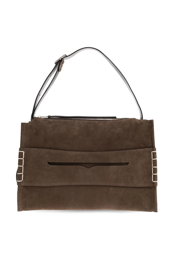 BRĄZOWY Torba ‘Loafer’ typu ‘shopper’