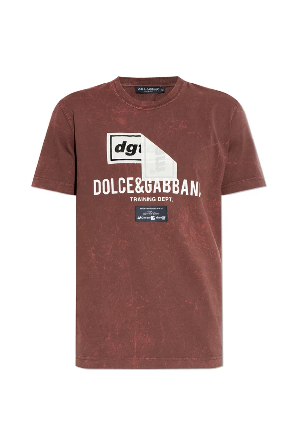 BURGUNDY T-shirt with logo