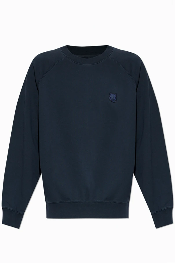 MARINEBLAU Sweatshirt mit Logo-Aufnäher