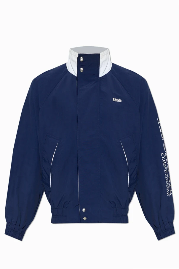 GRANATOWY Kurtka ze stójką