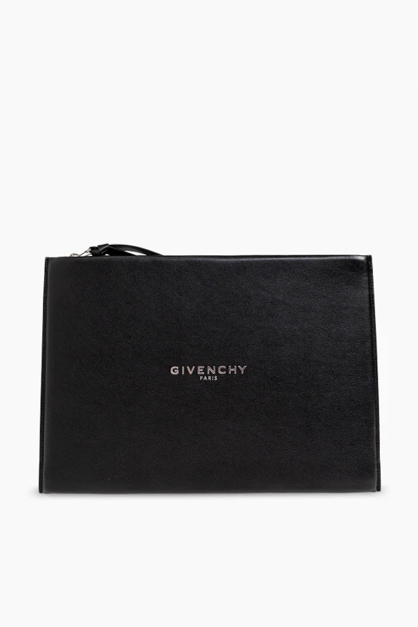 CZARNY Skórzana Torba na dokumenty `Antigona`