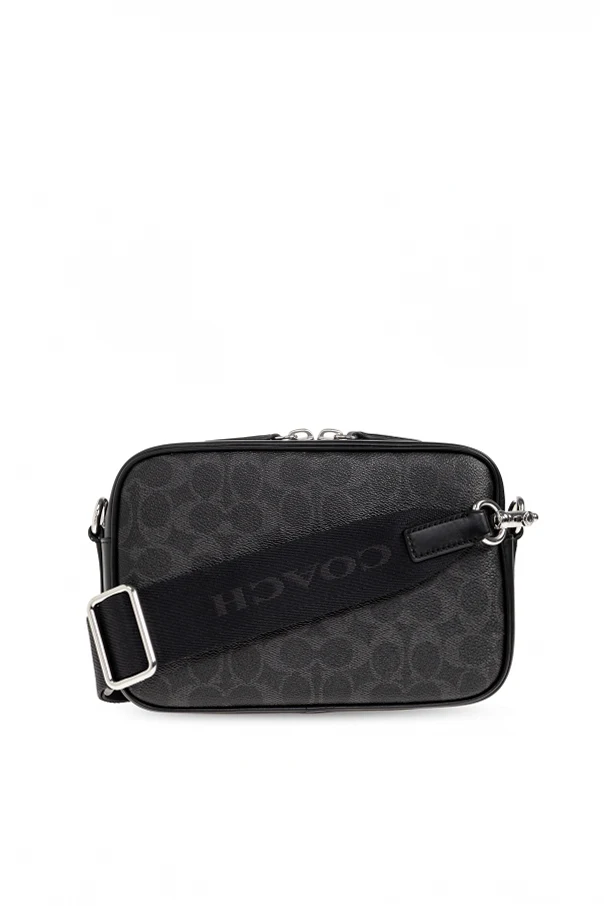 SCHWARZ Schultertasche mit Monogramm