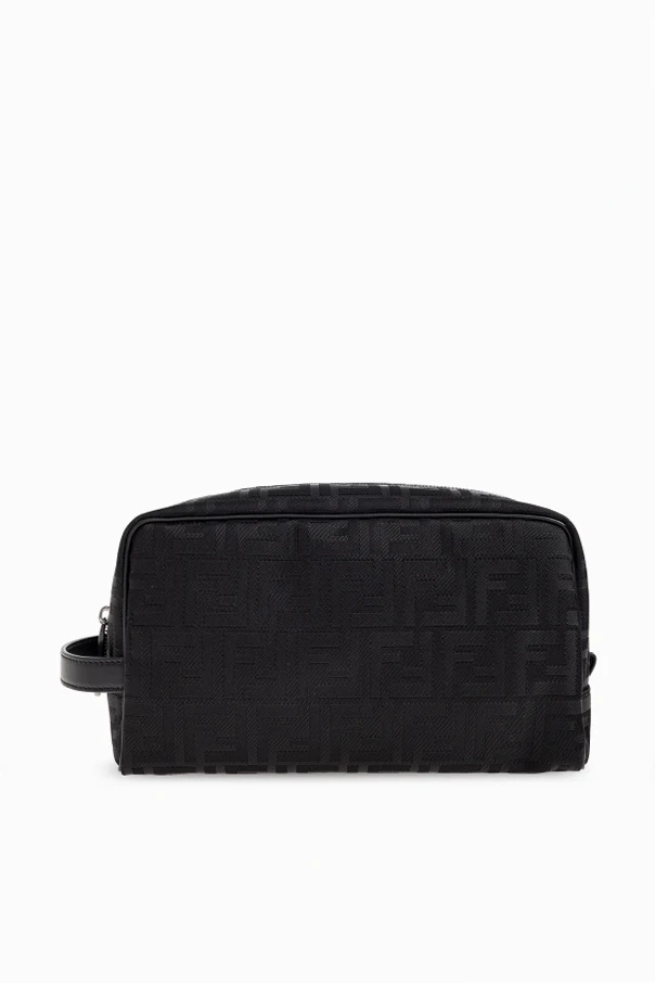 BLACK Monogrammed cosmetic bag