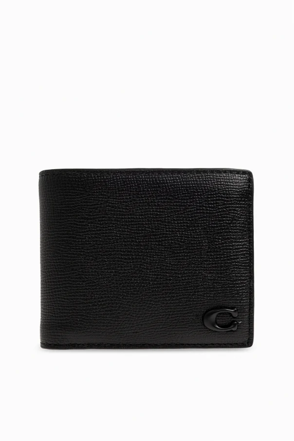 SCHWARZ Zusammenklappbare Brieftasche mit Monogramm