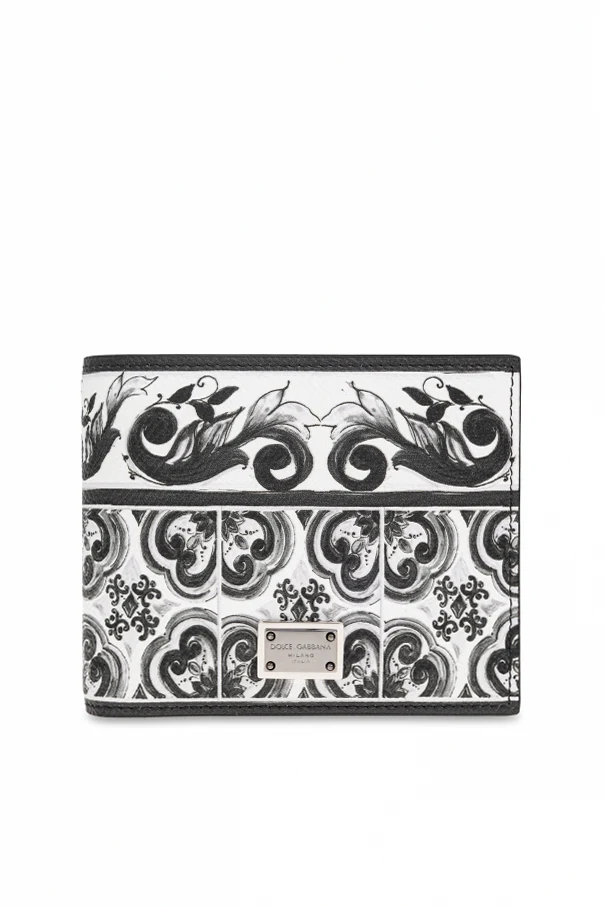 WHITE Wallet with 'Majolica' print