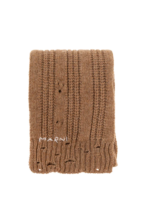 BRAUN Schal mit Logo