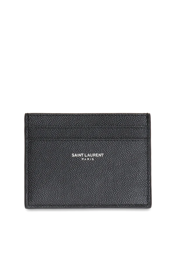 CZARNY Etui na karty z logo