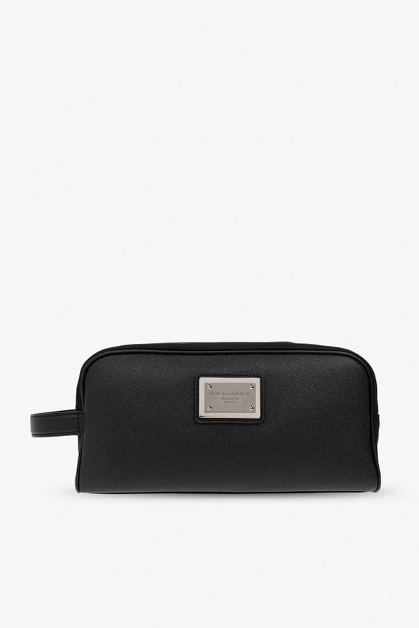 BLACK Wash bag with logo