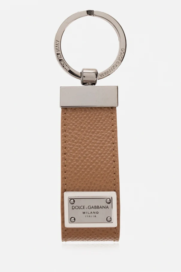 BROWN Leather keyring