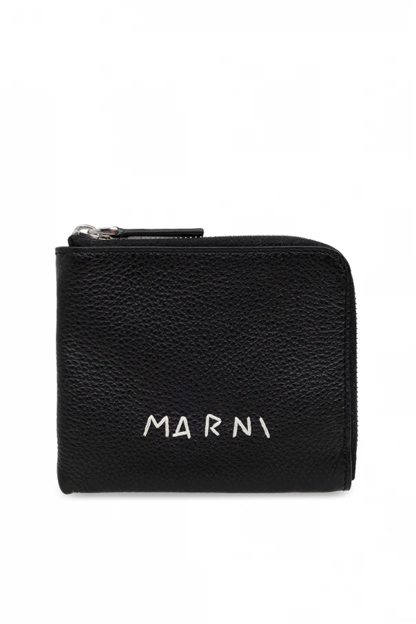 SCHWARZ Portemonnaie mit Logo